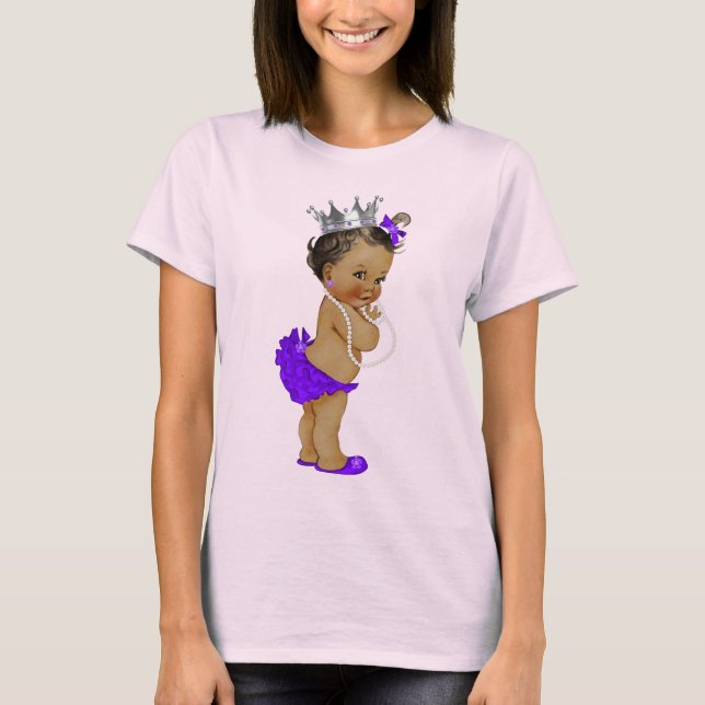Etniska Baby Princess och Pearls Tee Shirt (Framsida)