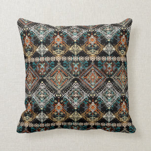 Etniska boho Sömlös mönster. Etno-ornament. Trib Kudde