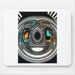 Etniska Doodle Zebra-texturerad utskrift Musmatta
