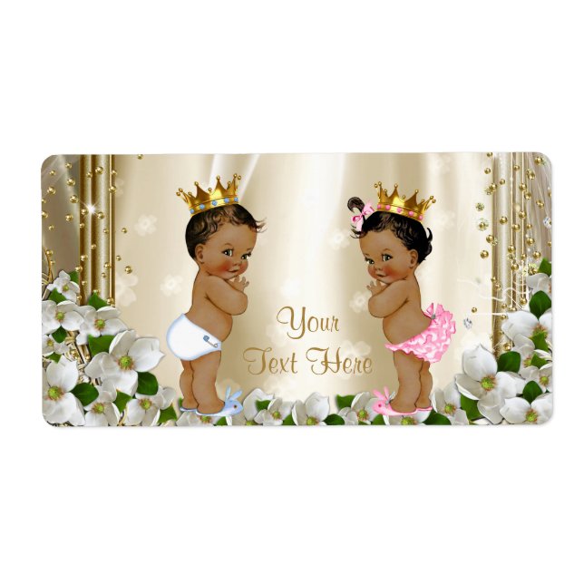 Etniska etiketter för babyskor, Vattenflaska Fraktsedel (Framsidan)