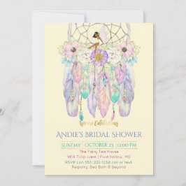 Etniska Fairy Dream Catcher Boho vilken Färg som h Inbjudningar