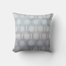 Etniska Hexagon Honungsfläckar Silver Frosted