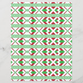 Etniska lettiska gröntar och röda folkkonst