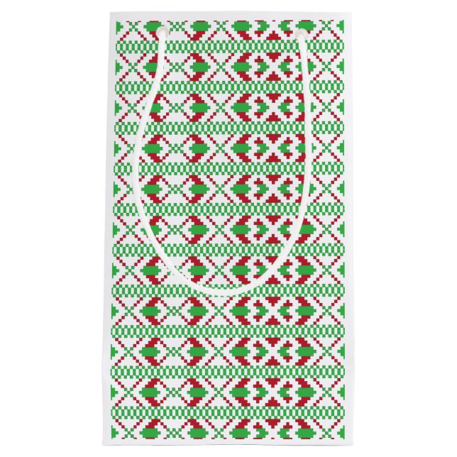 Etniska lettiska gröntar och röda folkkonst (Framsidan)