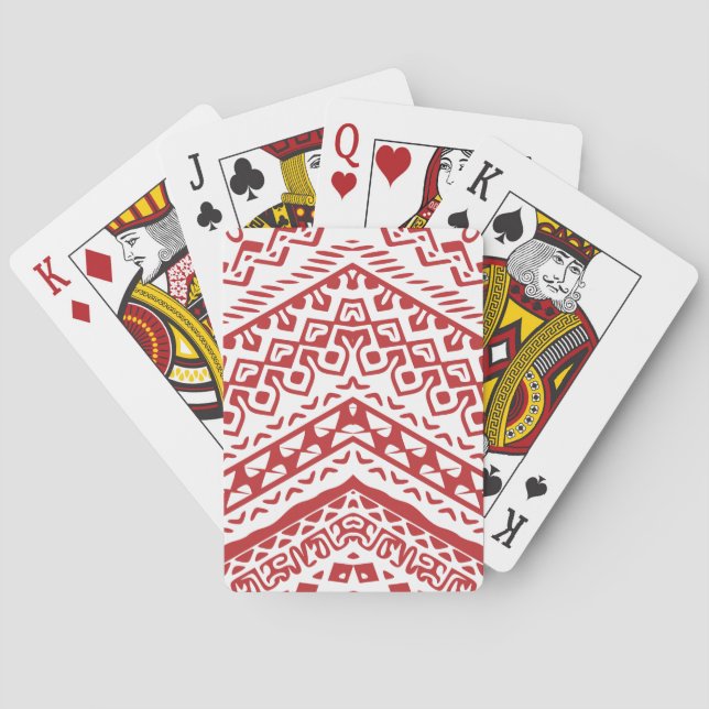 Etniska motifer 3 casinokort (Baksidan)