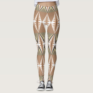 Etniska motifer: Elegant Folk Mönster. Leggings