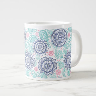 Etniska Paisley Mönster Jumbo Mugg