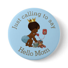 Etniska prins som säger Hej Mamma