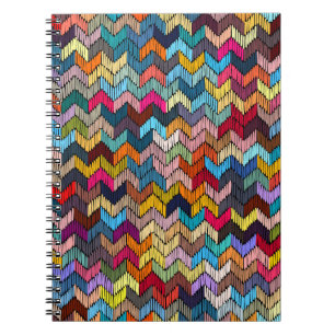 Etniska stammar Embroiderade geometriska Anteckningsbok