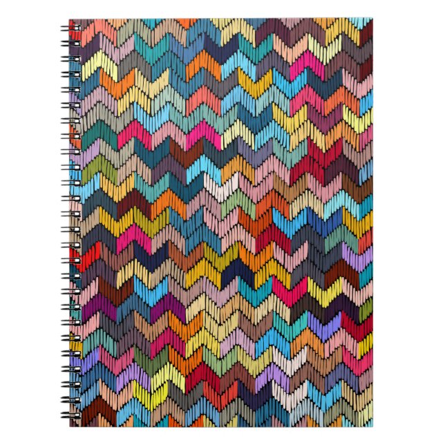 Etniska stammar Embroiderade geometriska Anteckningsbok (Framsidan)