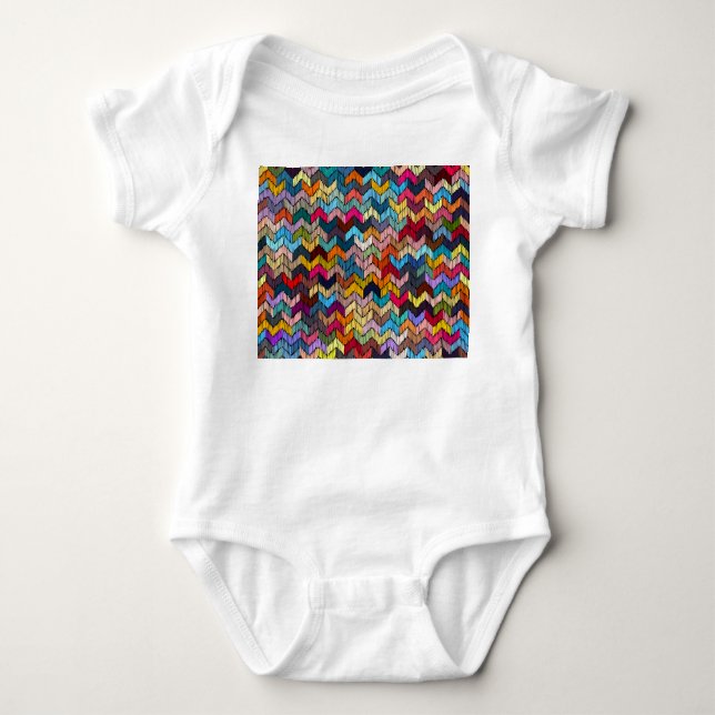 Etniska stammar Embroiderade geometriska T Shirt (Framsida)