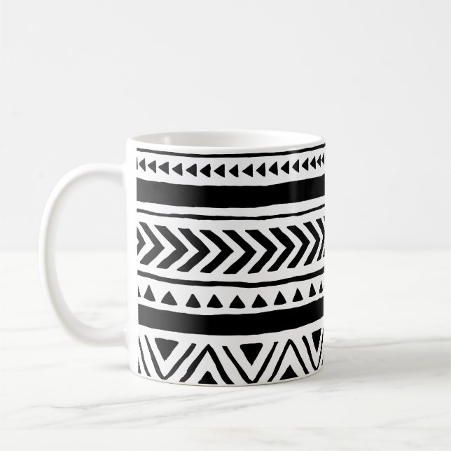 Etniska stammar: Handmade Mönster Kaffemugg (Vänster)