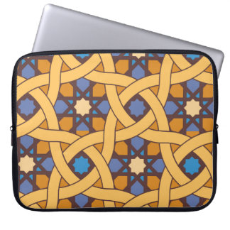 Etniska Stil Abstrakt Mosaic Mönster Laptop Fodral