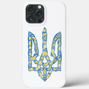 Etniska ukrainska nationella emblemet trident tryz