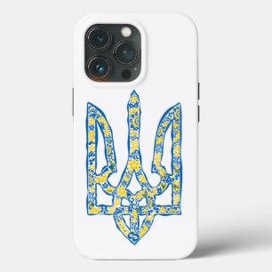 Etniska ukrainska nationella emblemet trident tryz
