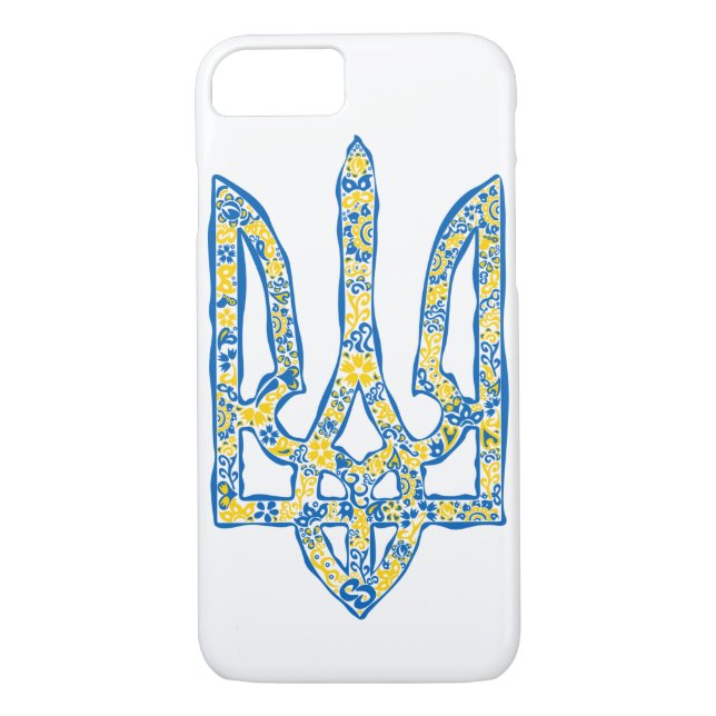 Etniska ukrainska nationella emblemet trident tryz Case-Mate iPhone skal (Baksida)