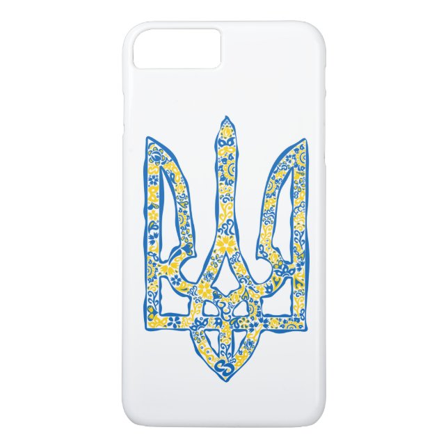 Etniska ukrainska nationella emblemet trident tryz Case-Mate iPhone skal (Baksida)