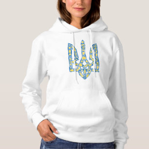 Etniska ukrainska nationella emblemet trident tryz t shirt