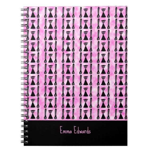 Etniskt, afrikansk konst Mönster Anteckningsbok (Framsidan)