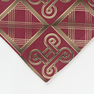 Etniskt afrikanskt mönster med Adinkra simbols Fleecefilt