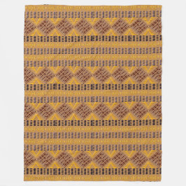 etniskt afrikanskt stam- geometriskt mönster fleecefilt