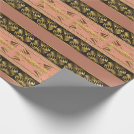 Etniskt afrikanskt stam- geometriskt presentpapper