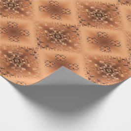 Etniskt afrikanskt stam- geometriskt presentpapper