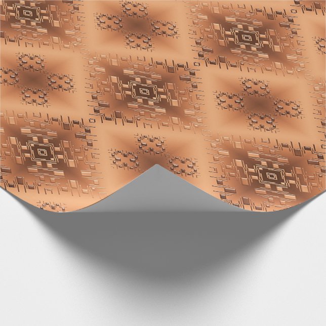 Etniskt afrikanskt stam- geometriskt presentpapper (Hörn)