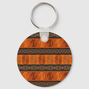 Etniskt afrikanskt stam- mönster. Adinkra symbol Nyckelring