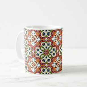 etniskt arabiskt orientaliskt ornament vintage kaffemugg