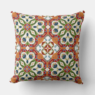 etniskt arabiskt orientaliskt ornament vintage kudde