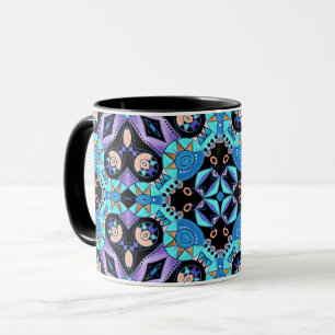 etniskt arabiskt orientaliskt ornament vintageorie mugg