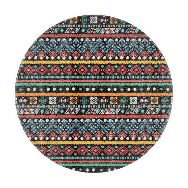 Etniskt Boho: Geometric Pixel Print (Framsidan)