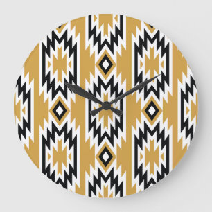 Etniskt boho: vintagens geometriska mönster. stor klocka