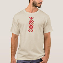 Etniskt brodery Skriv ut T-Shirt