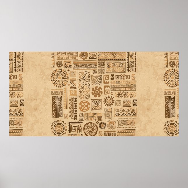 Etniskt handgjort prydnadsföremål poster (Framsidan)