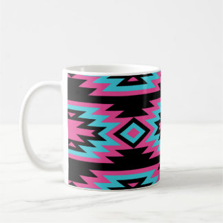 Etniskt Indian: Aztec Motifs. Kaffemugg