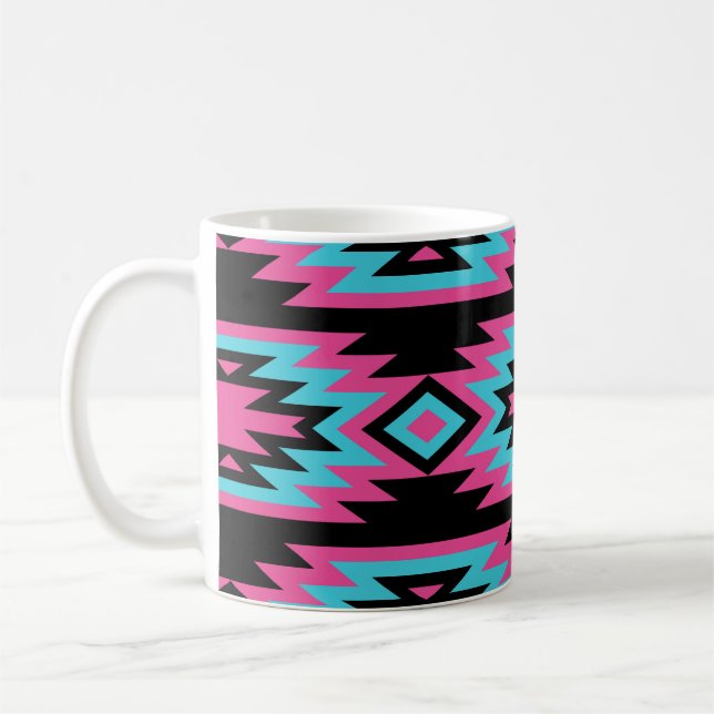 Etniskt Indian: Aztec Motifs. Kaffemugg (Vänster)