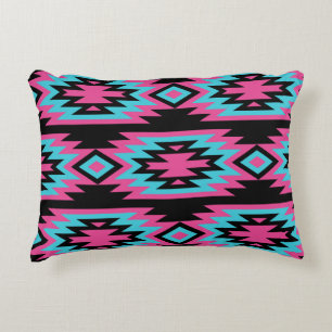 Etniskt Indian: Aztec Motifs. Prydnadskudde