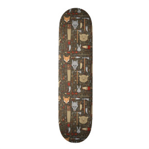 Etniskt jaktmönster skateboard bräda 20,5 cm