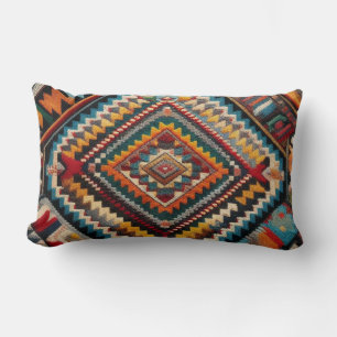 Etniskt Kilim Turkiska Anatoliska Geometric Farmho Lumbarkudde