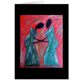 Etniskt konstkort hälsningskort