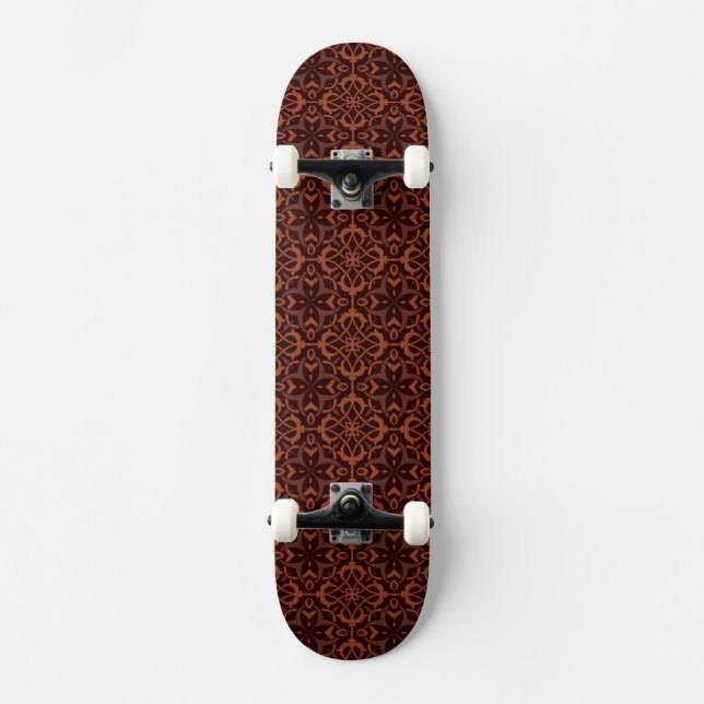 Etniskt modernt geometriskt mönster skateboard bräda 21,5 cm (Framsida)