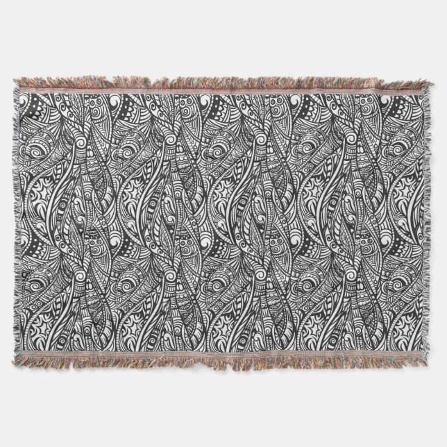 Etniskt mönster 3 filt (Framsidan)