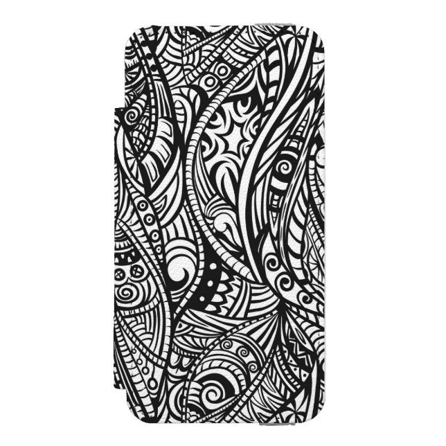 Etniskt mönster 3 incipio iPhone wallet skal (Folio Framsidan)