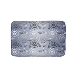 etniskt mönster för pohopaisley grå färg badrumsmatta