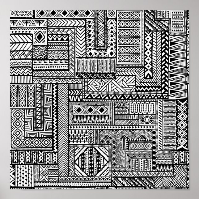 Etniskt ornament 2 poster (Framsidan)