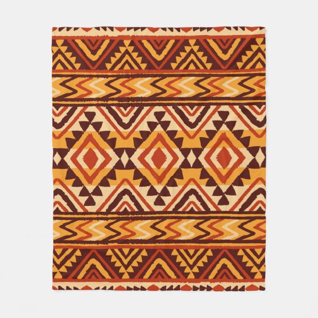 Etniskt ornament. Sömlös Navajo mönster. Illustra Fleecefilt (Framsidan)