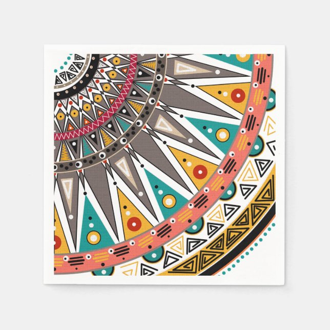 Etniskt, prydnadsföremål pappersservett (Framsidan)
