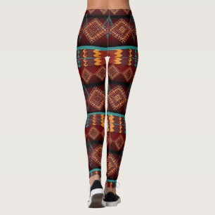 etniskt seamless mönster leggings